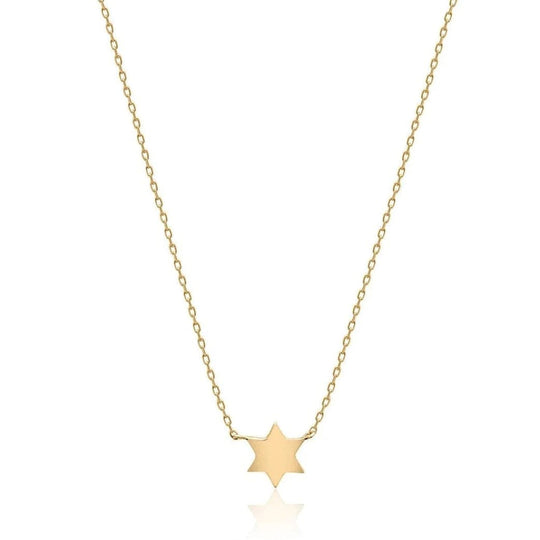 14k Gold Petite Star of David Necklace