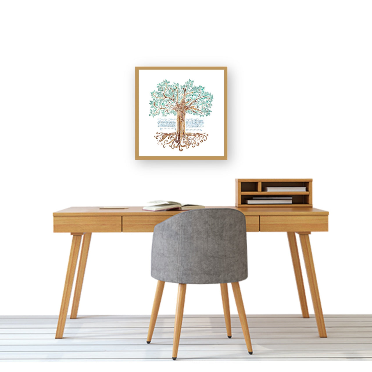 Mazel Mazel - The Tree Lovers Roots Ketubah - ModernTribe