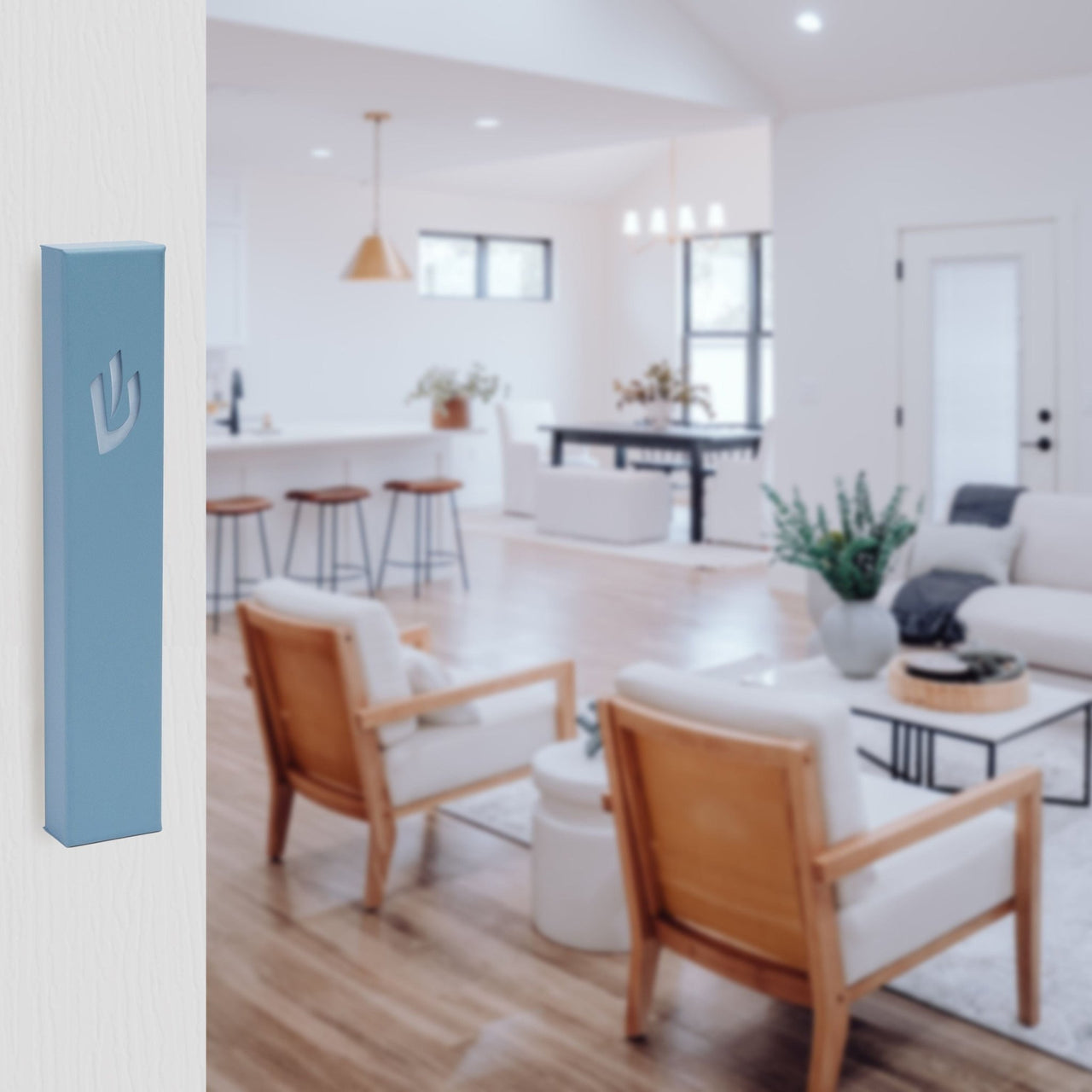 SURI - Cornflower Blue Sweetheart Mezuzah Case - ModernTribe