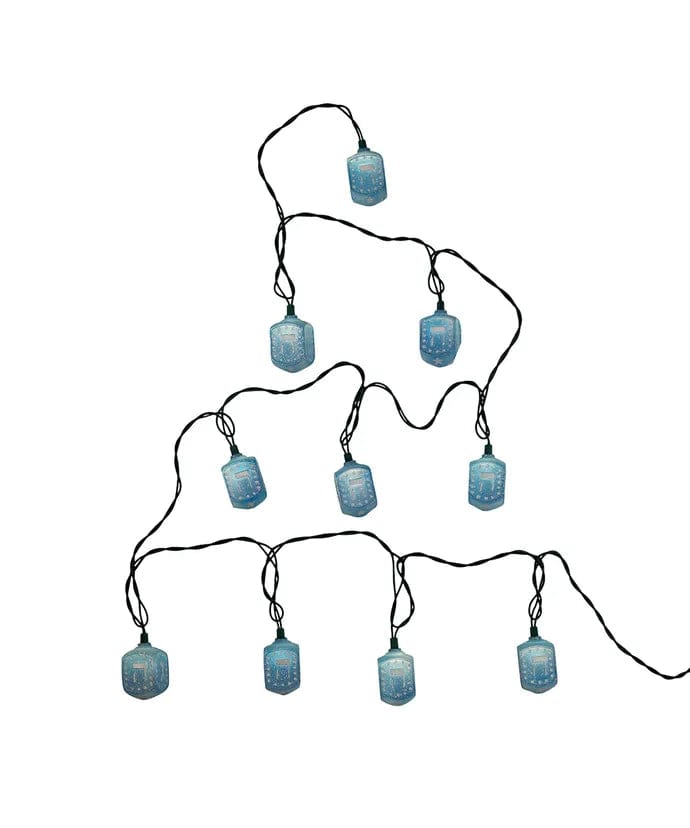 Kurt S. Adler, Inc. - Blue Dreidel String Lights - ModernTribe