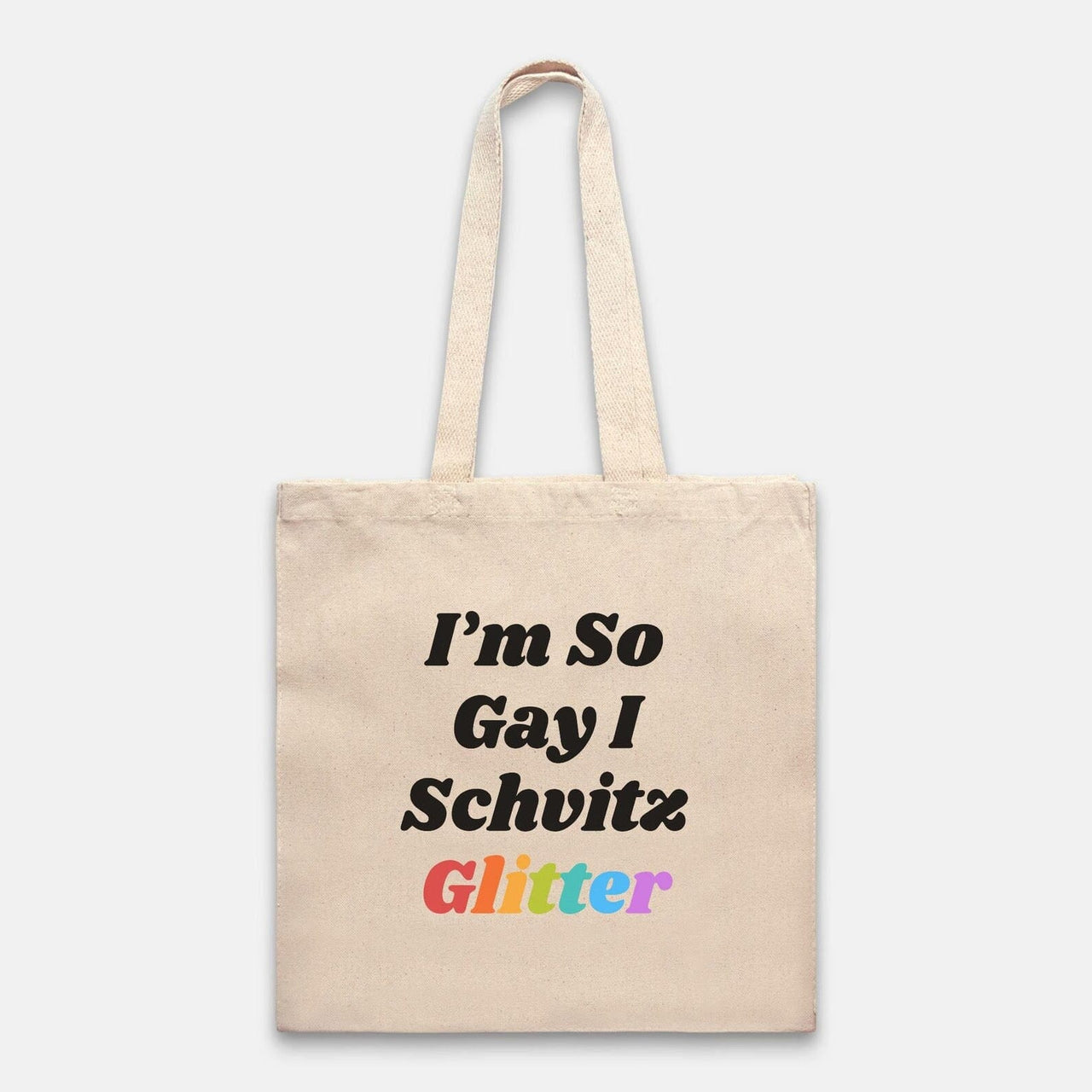 Rin Out Loud Tote Bags & Cases Schvitz Glitter Pride Tote Bag