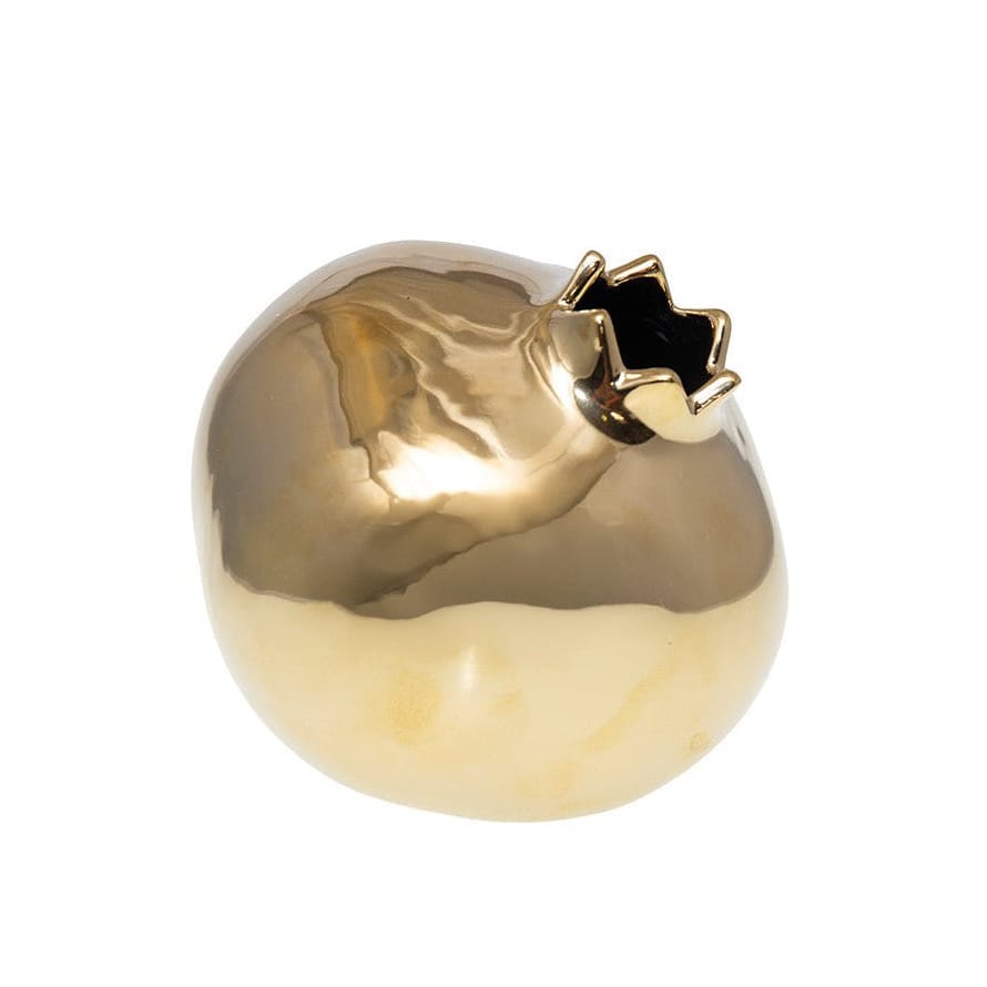 Aulica - Golden Ceramic Pomegranate Vase - ModernTribe