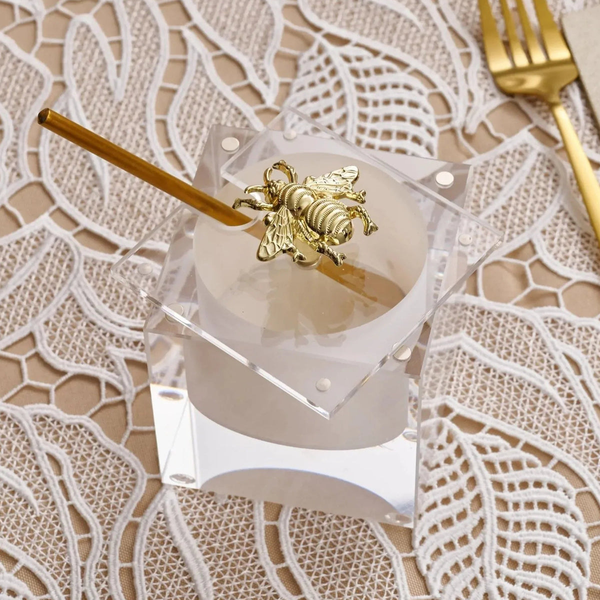 Waterdale Collection - Bee Honey Dish - Gold - ModernTribe