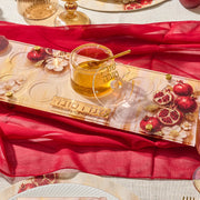Waterdale Collection - Painted Pomegranate Simanim Tray - ModernTribe