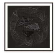 Mazel Mazel - The Infinitely Intertwined Ketubah – White on Black - ModernTribe