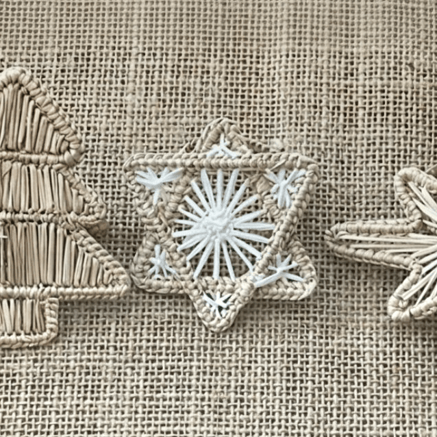 Klatso - Handwoven Star of David Napkin Ring - Cream - ModernTribe