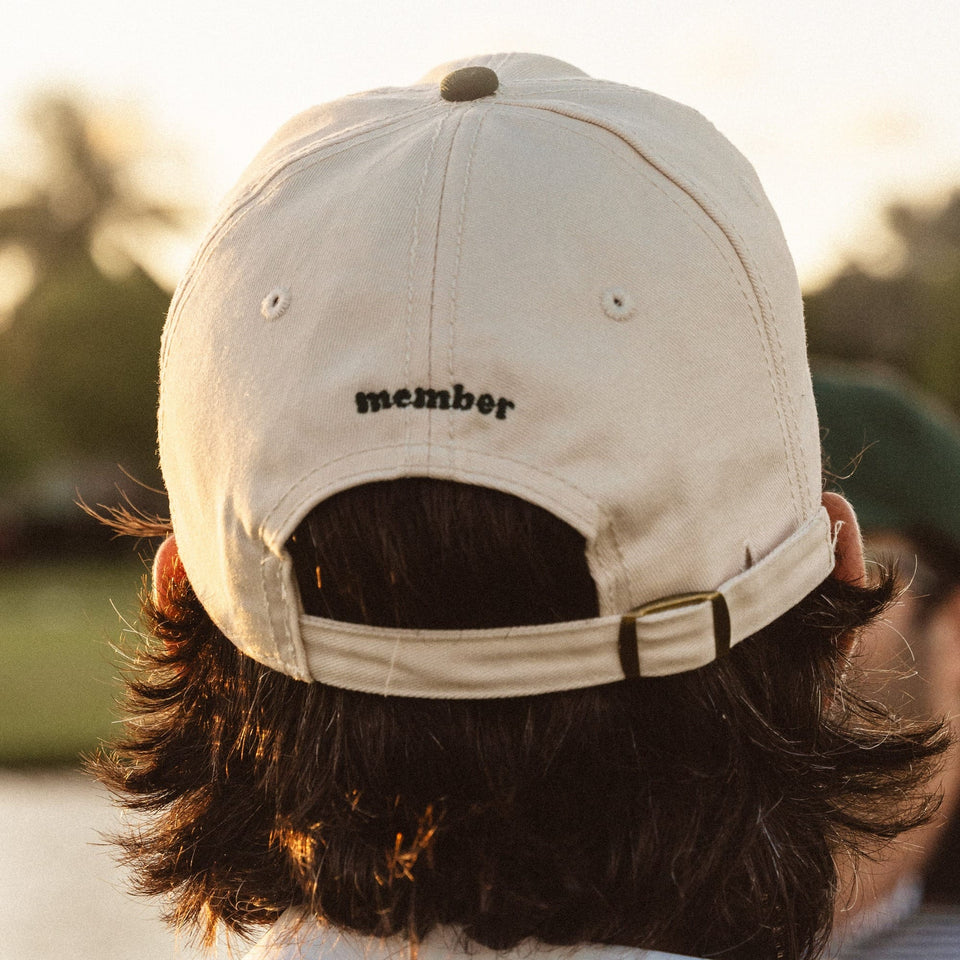 Yiddish Dad Hats Hats Jewish Country Club Dad Hat - Cream and Green