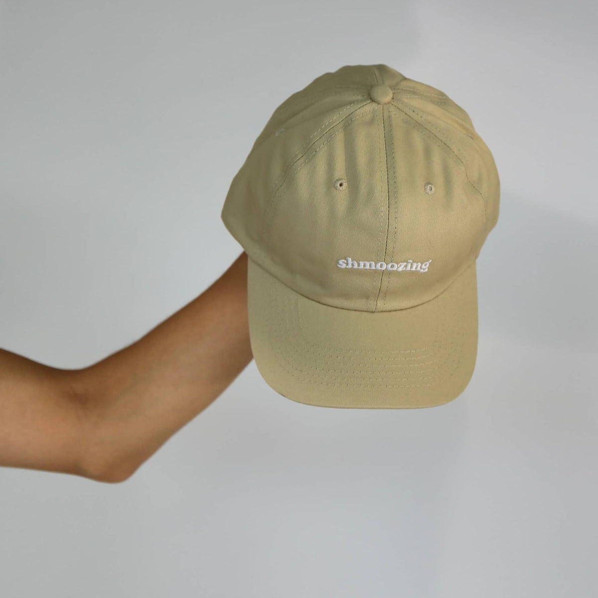 Yiddish Dad Hats Hats Shmoozing Dad Hat - Natural