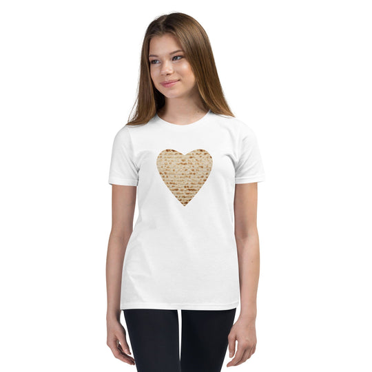 Matzah Heart Youth Short Sleeve T-Shirt
