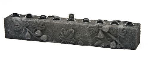 Copa Judaica - Black Lava Figs Menorah by Copa Judaica - ModernTribe
