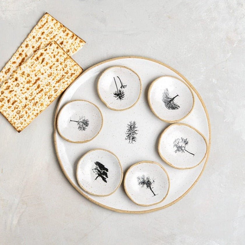 Israel Museum - Trees of Israel Seder Plate - White - ModernTribe