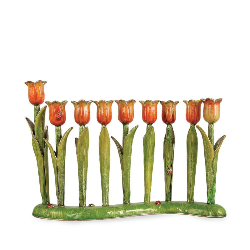 Quest - Red Tulip Menorah - ModernTribe