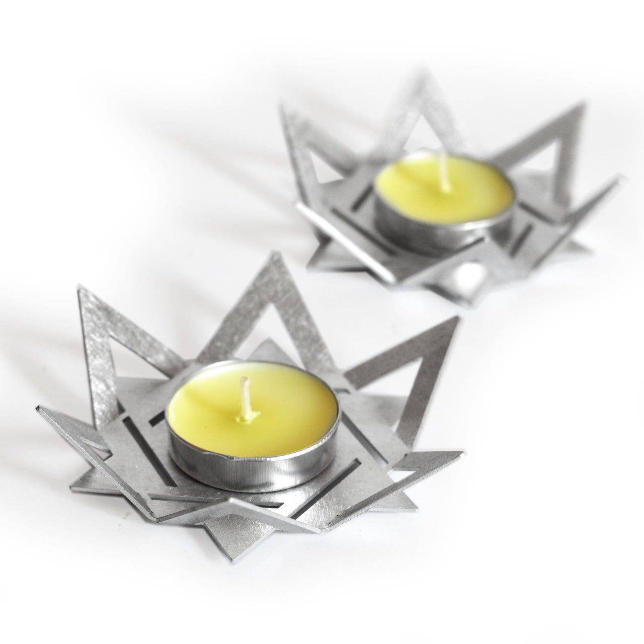 Studio Wallaby - Davidush Shabbat Candlesticks Set by Studio Wallaby - Aluminum - ModernTribe