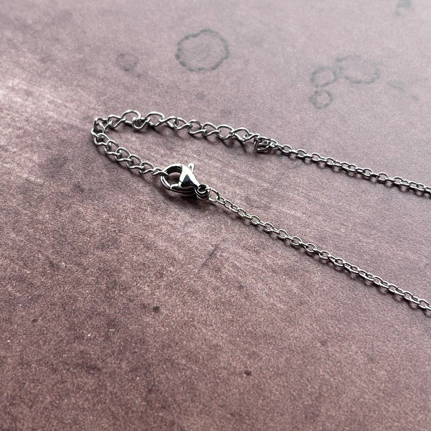 Stitch and Stone Necklaces Bagels Word Necklace - Silver