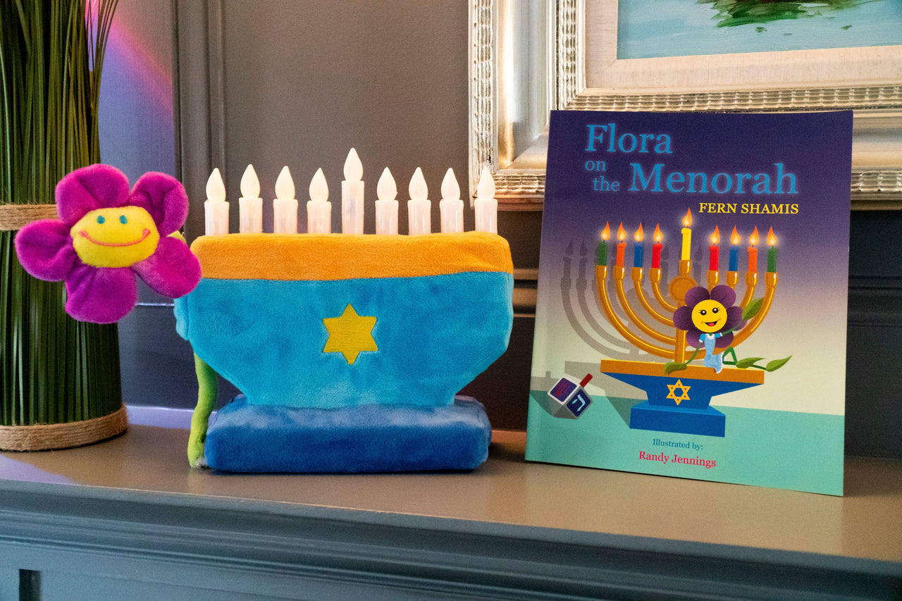 Mensch on a Bench Toys Flora on the Menorah