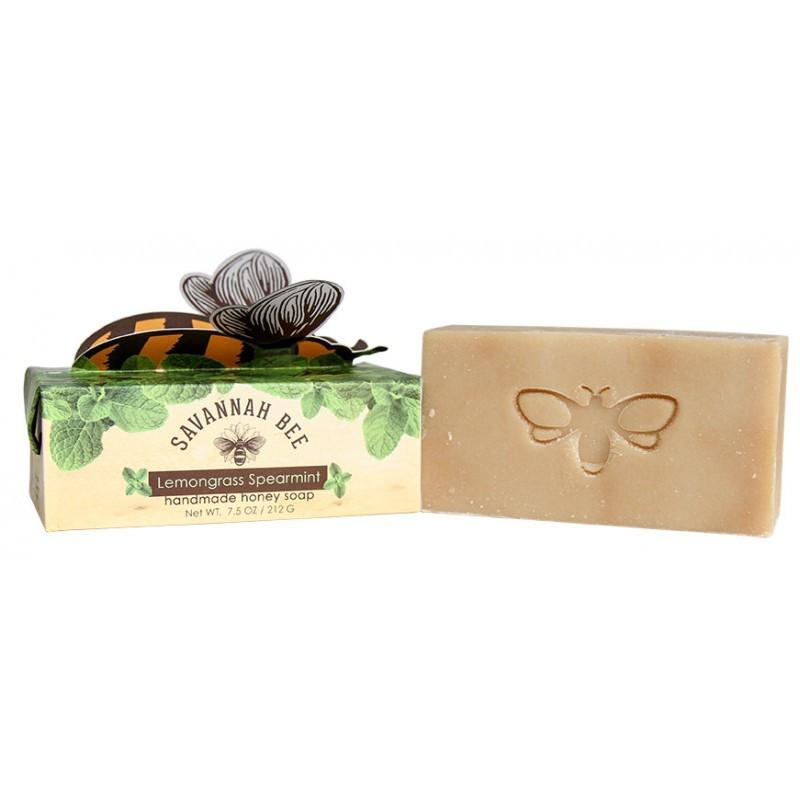 Savannah Bee Company Beauty Supply Lemongrass Spearmint Handmade Honey Bar Soap