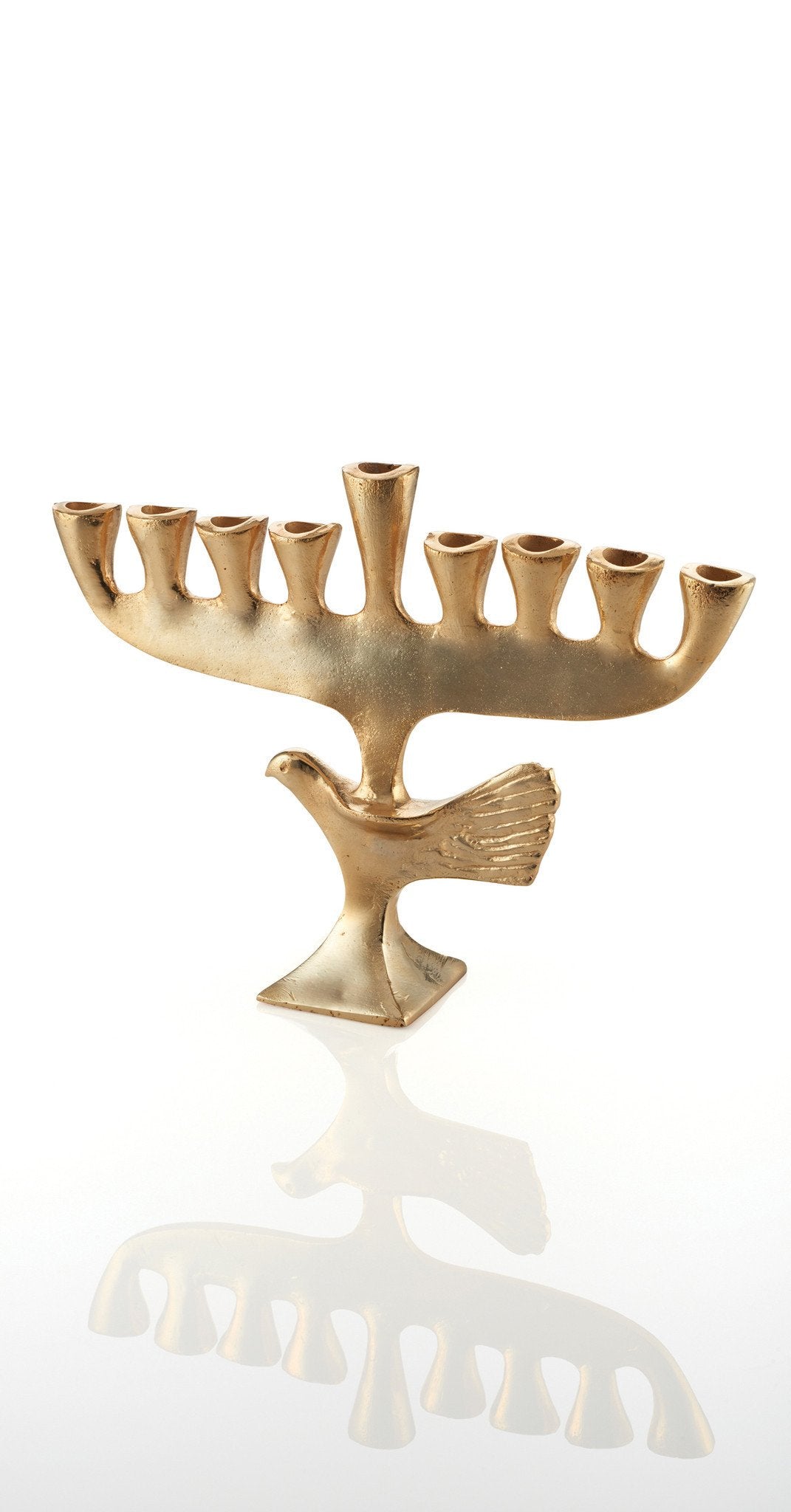 Lunares - Lunares Bird Menorah - Gold - ModernTribe