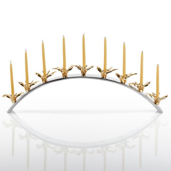 Lunares - Peace Doves Menorah - ModernTribe