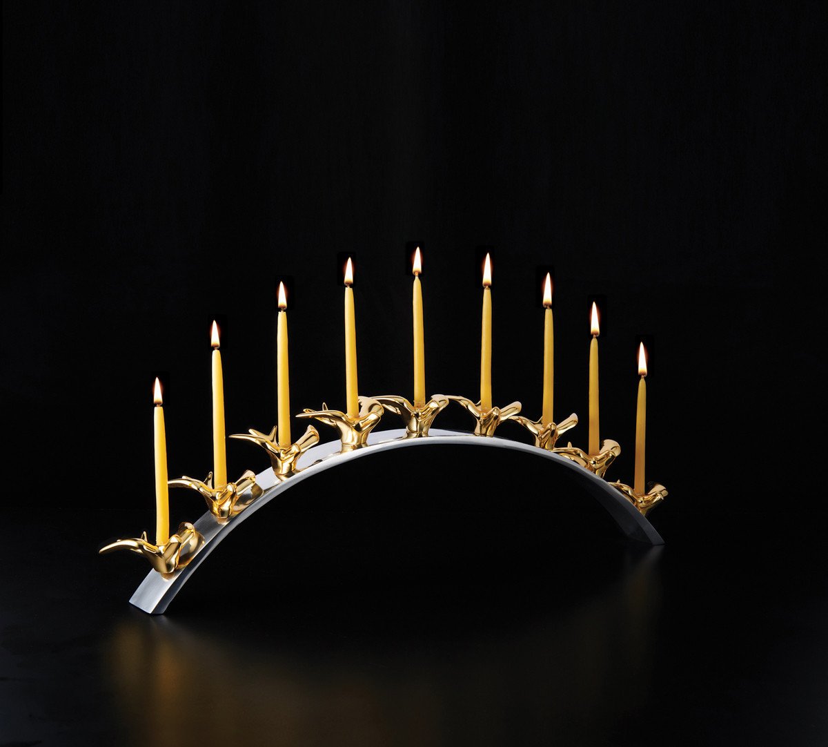 Lunares - Peace Doves Menorah - ModernTribe
