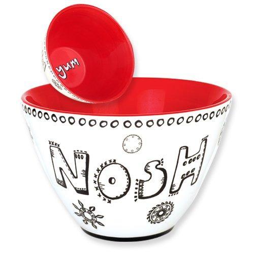 Aviv Judaica - Red Nosh Bowl - ModernTribe