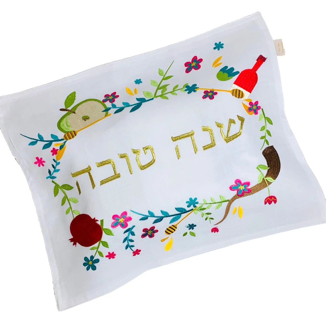 Broderies De France - Colorful Rosh Hashanah Challah Cover - ModernTribe