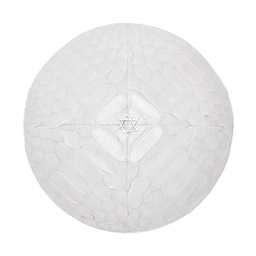 Koppel Kippah White Python White Python Star of David Kippah