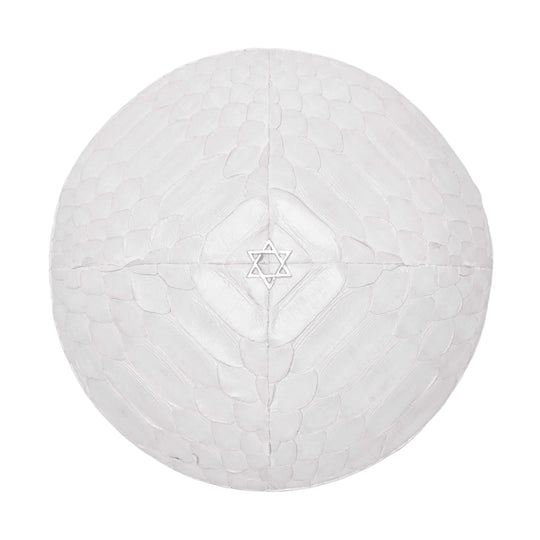 White Python Star of David Kippah