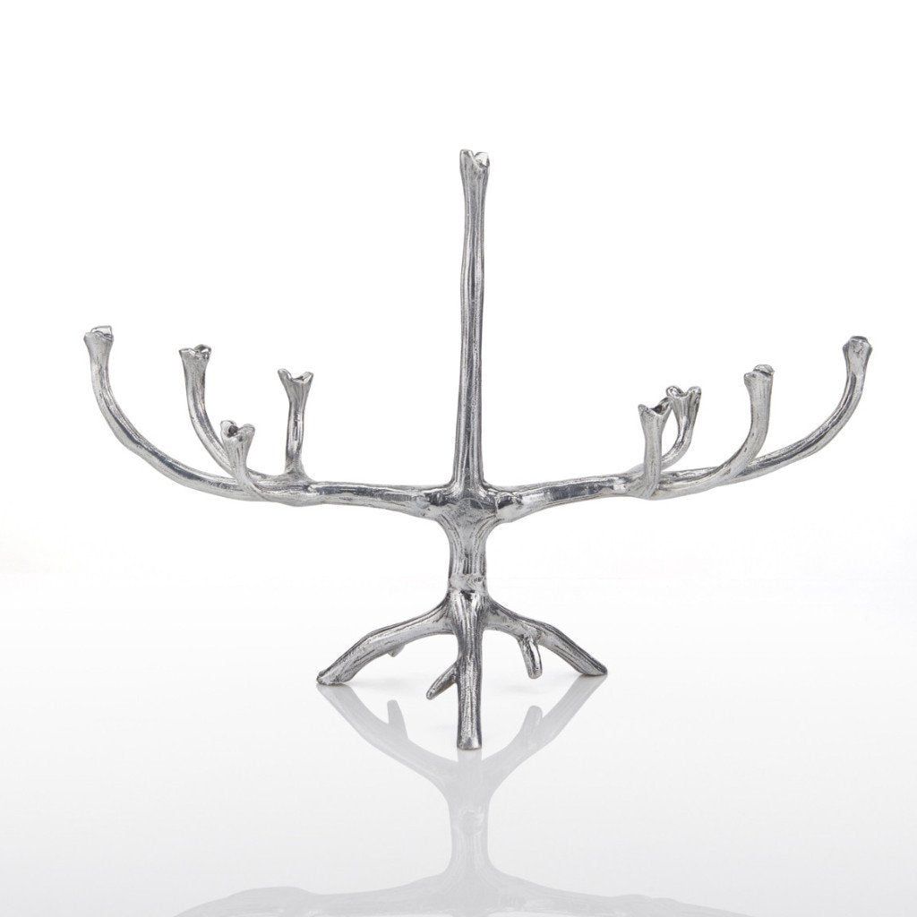 Lunares - Silver Branches Menorah - ModernTribe
