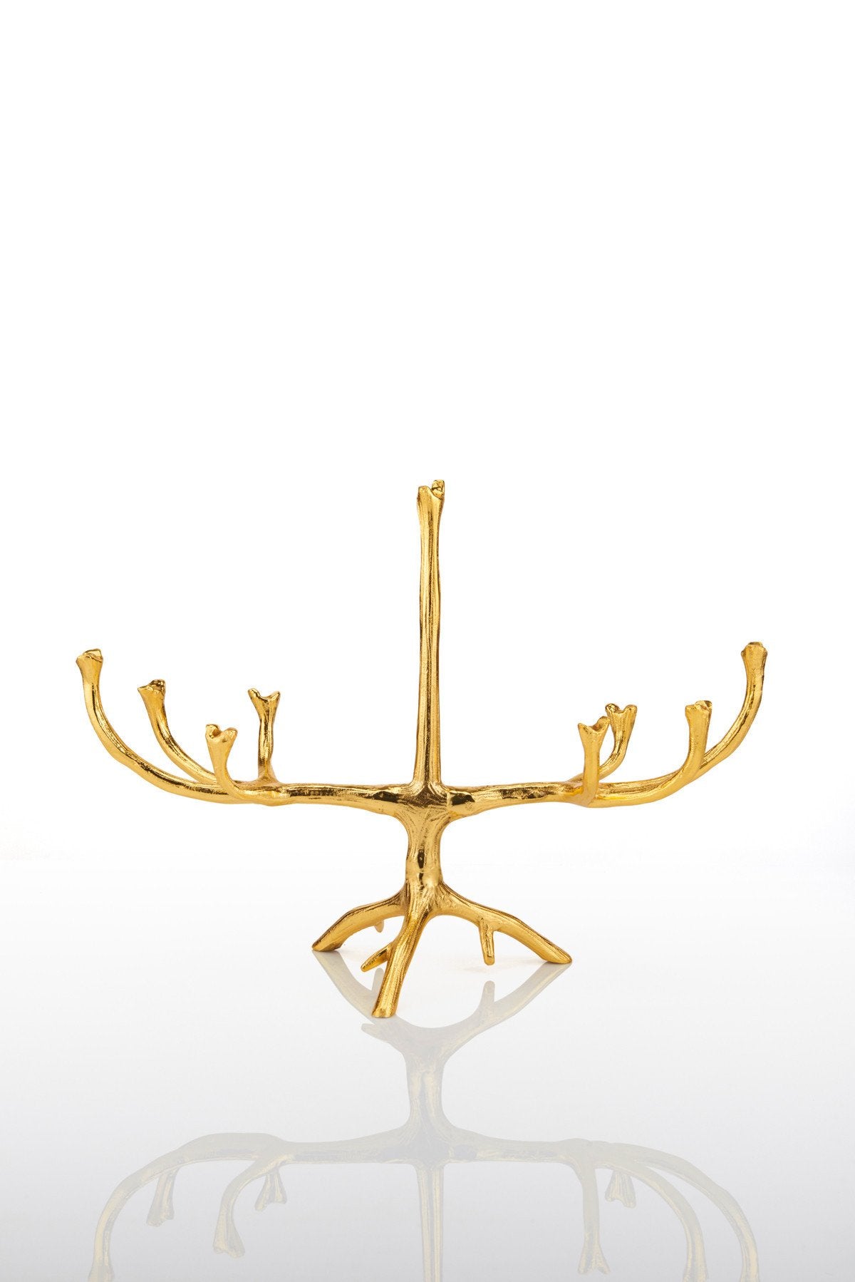 Lunares - Gold Branches Menorah - ModernTribe