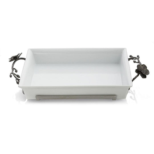 Black Orchid Casserole Dish by Michael Aram