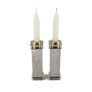 Joy Stember Candlesticks Ahava Collection Square Candle Holders by Joy Stember
