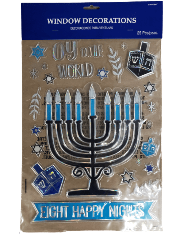 Amscan - Hanukkah Window Decorations - ModernTribe