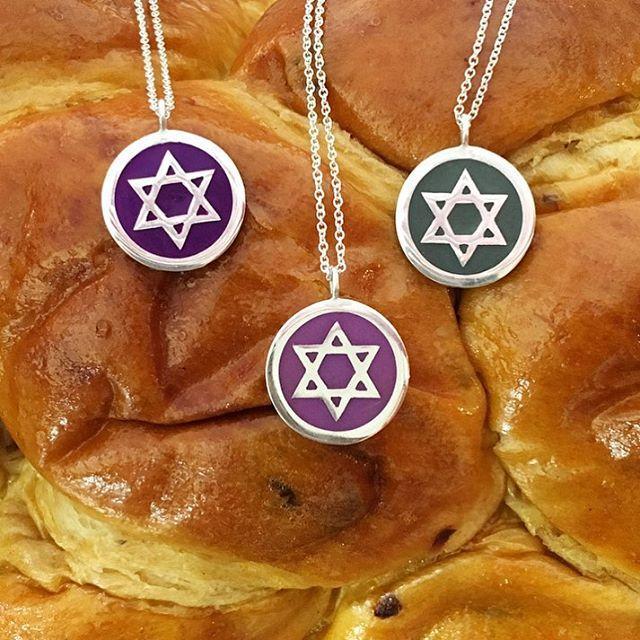 Auburn Jewelry - Large Star of David Color Pendant Necklace - (Choice of Colors) - ModernTribe
