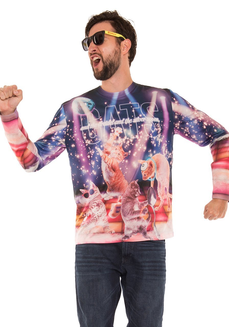FauxReal - Cats and the Dreidel and the Silver Spoon T-Shirt/Sweater - Unisex - ModernTribe