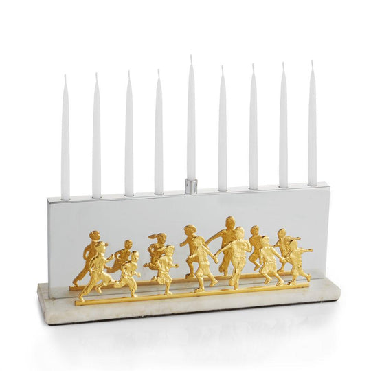 Playful Children Menorah by Michael Aram