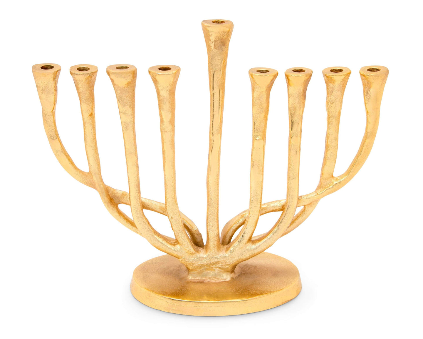 Classic Touch Decor Menorahs Gold Brass Menorah