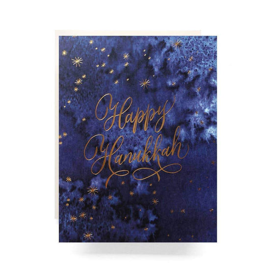 Indigo Hanukkah Greeting Card Greeting Cards - Box of 6