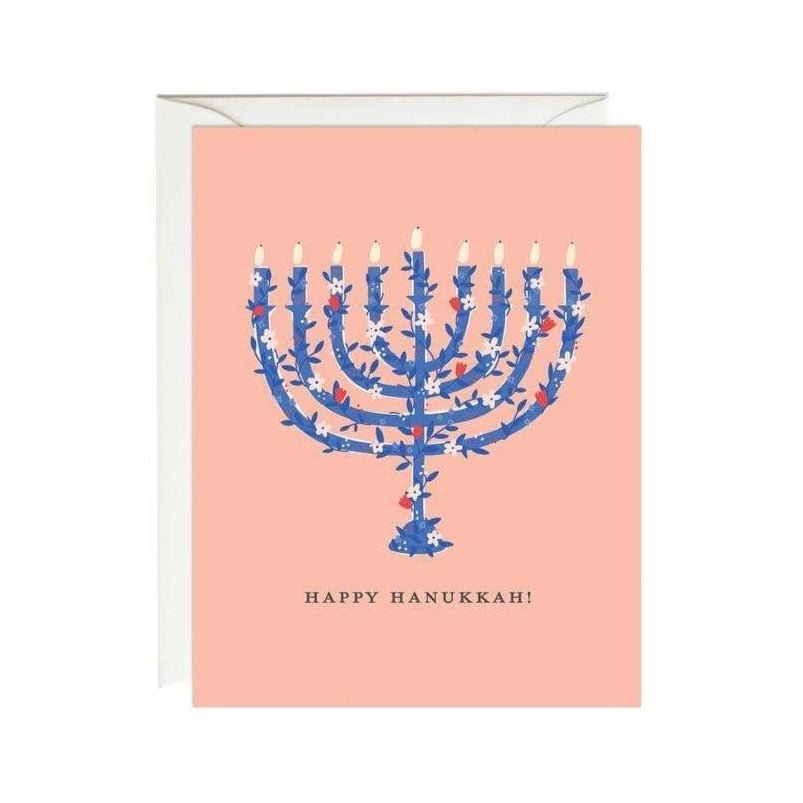 Paula & Waffle - Floral Menorah Card - Set of 6 - ModernTribe