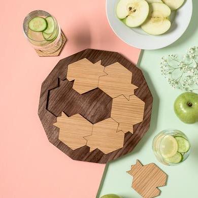 Studio Armadillo - Pomegranate Serving Tray and Coasters - ModernTribe