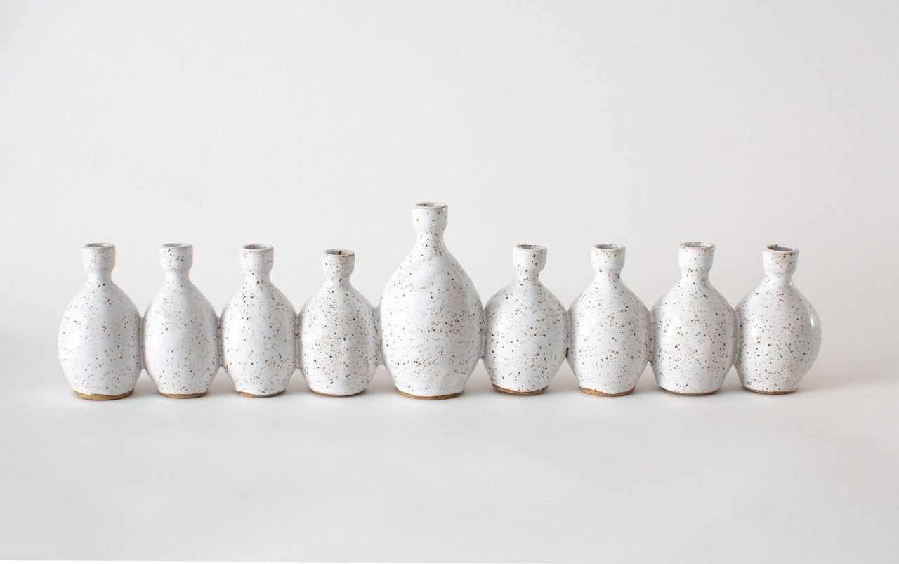 Rachael Pots - Ceramic Menorah by Rachael Pots - White - ModernTribe