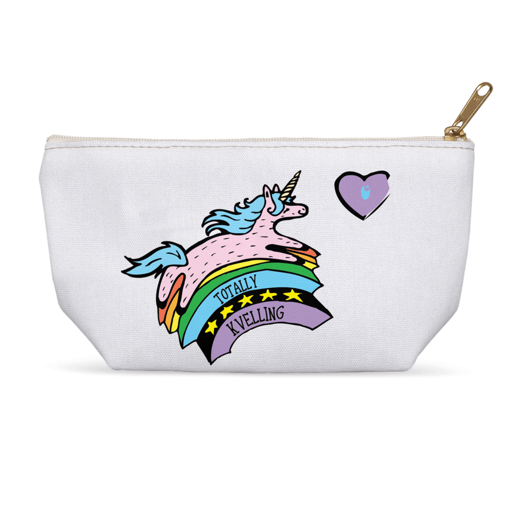 ModernTribe - Totally Kvelling Jewnicorn Accessories Pouch - ModernTribe