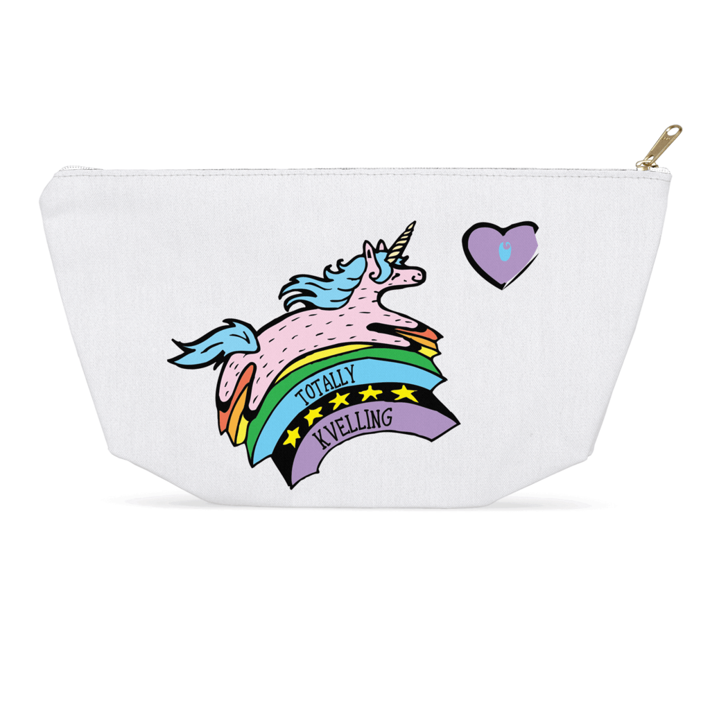 ModernTribe - Totally Kvelling Jewnicorn Accessories Pouch - ModernTribe