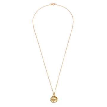 Stitch and Stone Necklaces Gold Gold Evil Eye Coin Necklace