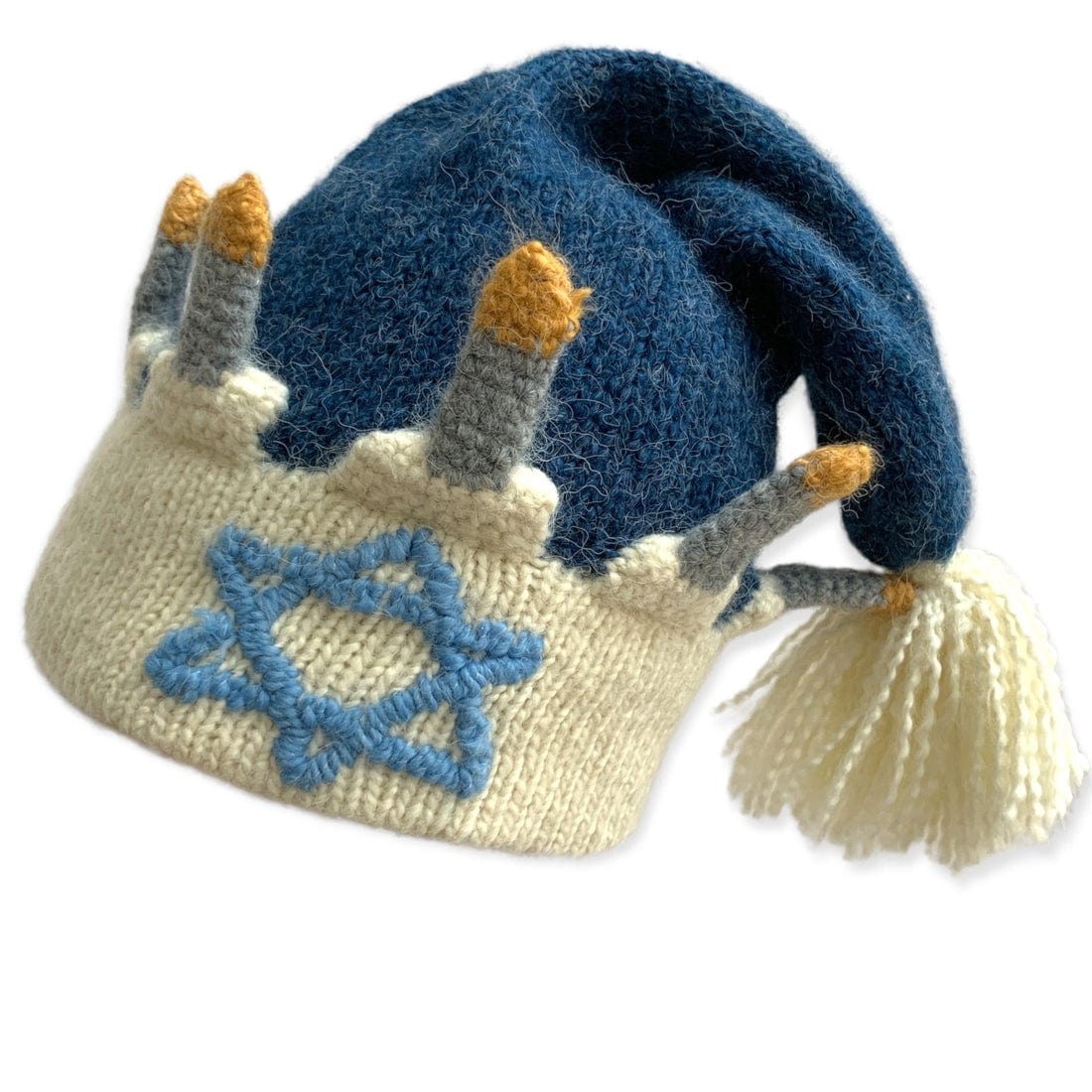 Peruvian Trading Company - Handcrafted Knit Menorah Hat - ModernTribe