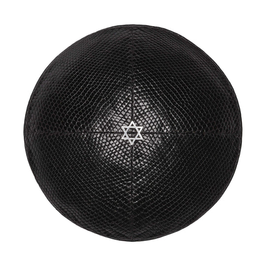 Black Lizard Star of David Kippah