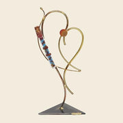 Gary Rosenthal Art Brass Heart Shards Holder by Gary Rosenthal