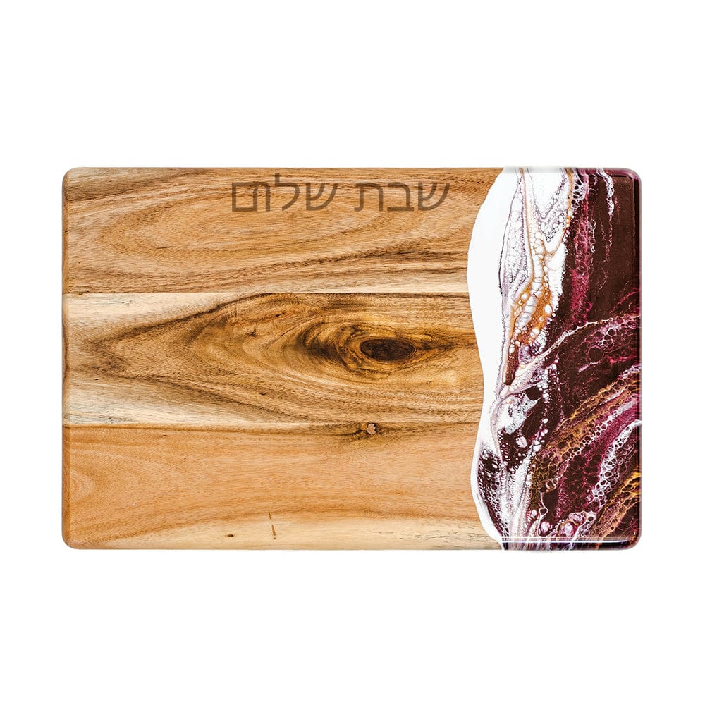Lynn & Liana Serveware - Canadian - Maple Challah Board - Raspberry - ModernTribe