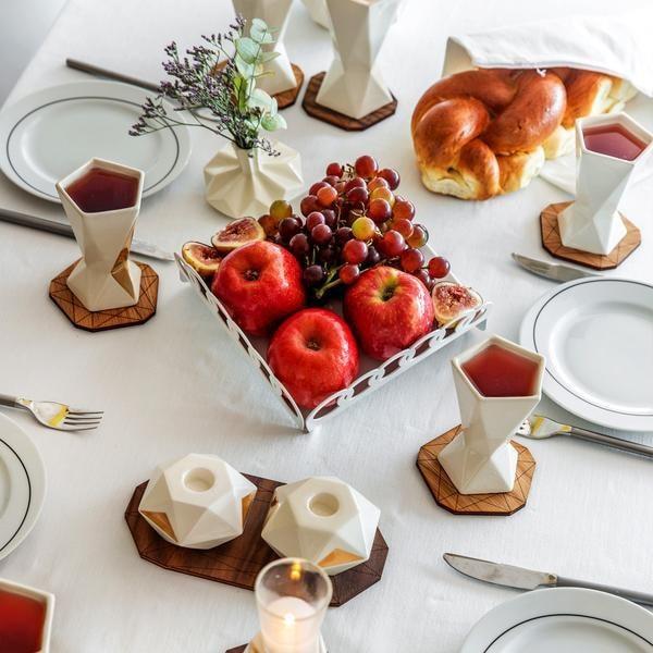 Studio Armadillo - Shabbat Kiddush Cup with Gold Diamond - ModernTribe