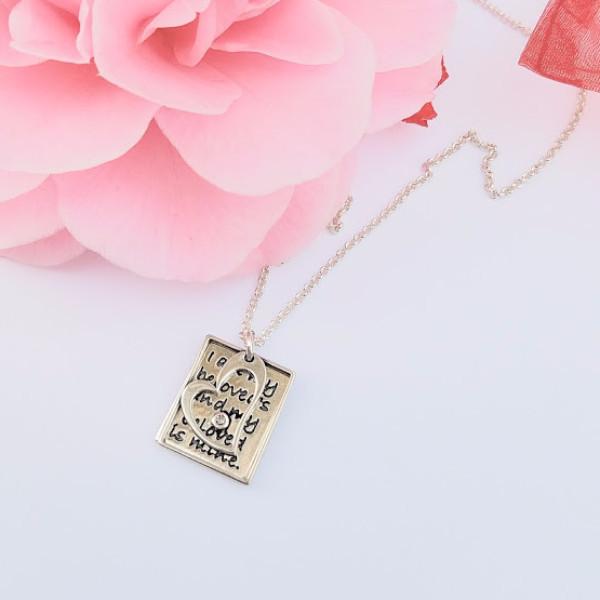 Alef Bet - Ani l'dodi Silver Necklace - ModernTribe