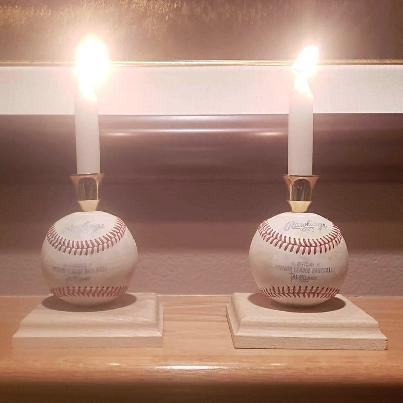 Baseballidays - Pro Baseball Shabbat Candlesticks - ModernTribe